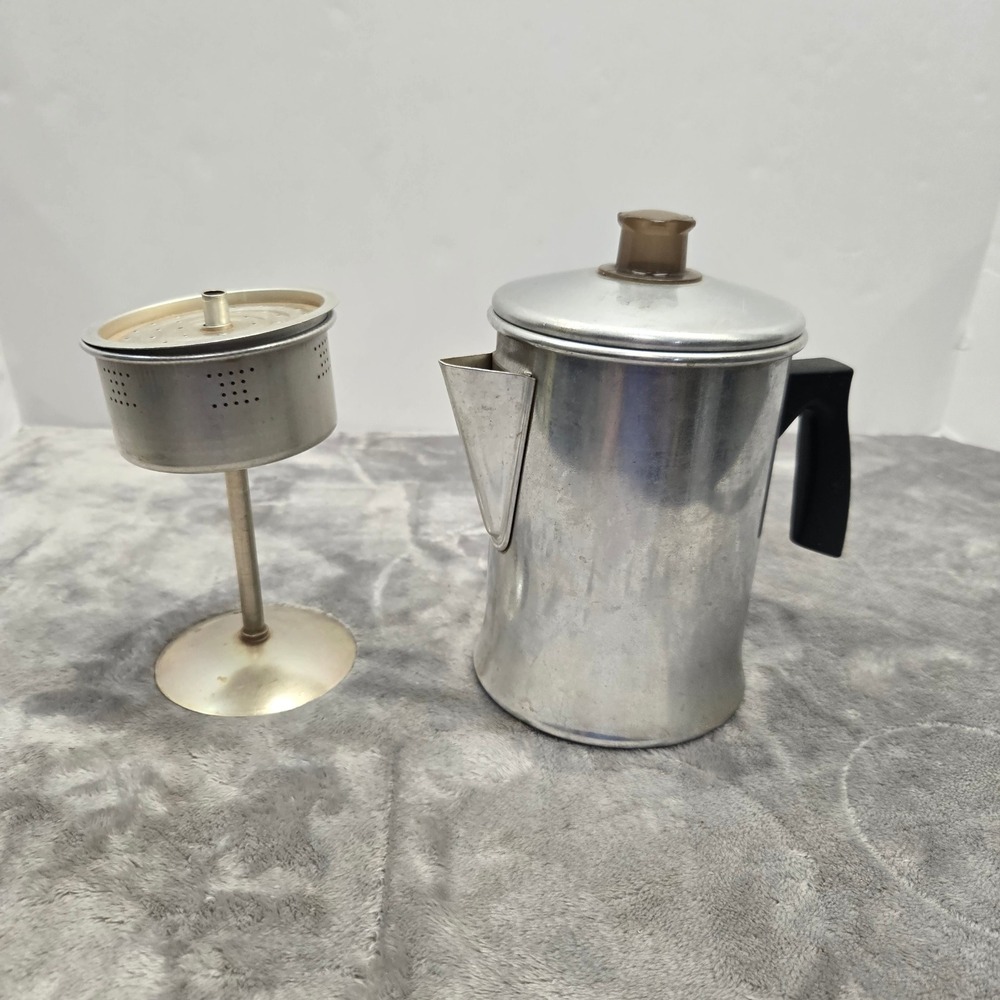 Vintage Foley Aluminum Stovetop Coffee Percolator Manitowoc WI Made in USA